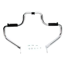 PartzBiz HD 1305 - Chrome Lindby Multibar Crash Engine Guard Highway Bar Harley Dyna w Mid Controls PartzBiz HD 1305 - Chrome Lindby Multibar Crash Engine Guard Highway Bar Harley Dyna w Mid Controls
