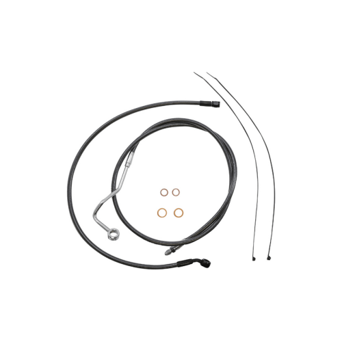 PartzBiz HD: 3479148-Magnum 12-14” Ape Handlebar Control Cable Kit ABS Black 21+ Harley Road King