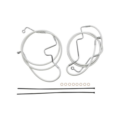 PartzBiz HD: 3480372-Magnum 15”-17” Ape Handlebar Control Cable Kit ABS Braided 21+ Harley Road King PartzBiz HD: 3480372-Magnum 15”-17” Ape Handlebar Control Cable Kit ABS Braided 21+ Harley Road King