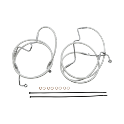 PartzBiz HD 387993 - Magnum 18”-20” Ape Handlebar Control Cable Kit ABS Braided 21+ Harley Road King