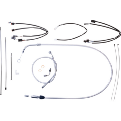 PartzBiz HD 3871161 - Magnum Chromite 12-14” Ape Hanger Handlebar Cable Kit 18+ Harley FXFB Low Rider PartzBiz HD 3871161 - Magnum Chromite 12-14” Ape Hanger Handlebar Cable Kit 18+ Harley FXFB Low Rider