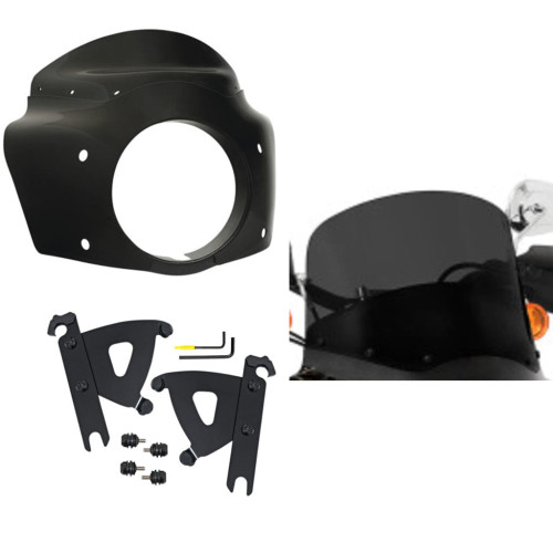 PartzBiz HD: 3471547-Memphis Shades Road Warrior Fairing 11 ชุดบังลมสีดำ Harley Softail 86-17 PartzBiz HD: 3471547-Memphis Shades Road Warrior Fairing 11 ชุดบังลมสีดำ Harley Softail 86-17