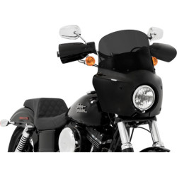 PartzBiz HD MEM7371 + MEP86710 + MEK2035 + M - Road Warrior 11 Dark Smoke Windshield Fairing Polished Mount Kit สำหรับ Harley 18+ FXLR PartzBiz HD MEM7371 + MEP86710 + MEK2035 + M - Road Warrior 11 Dark Smoke Windshield Fairing Polished Mount Kit สำหรับ Harley 18+ FXLR