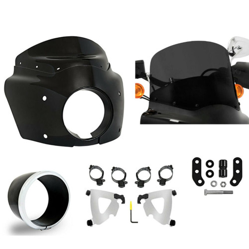 PartzBiz HD: 3470157-Road Warrior Fairing 11 Dark Smoke Windshield Polished Kit Harley Low Rider S 20 PartzBiz HD: 3470157-Road Warrior Fairing 11 Dark Smoke Windshield Polished Kit Harley Low Rider S 20