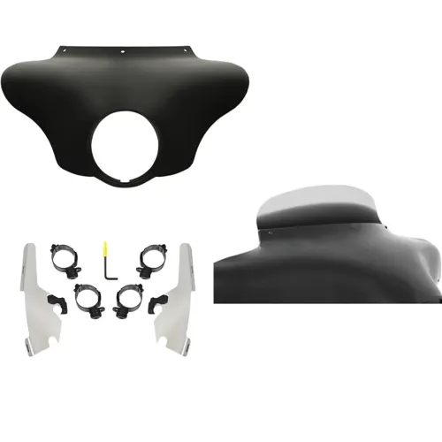 PartzBiz HD: 3470412-Batwing Fairing 5” Ghost Spoiler Windshield Polished Kit Harley 18+ Sport Glide PartzBiz HD: 3470412-Batwing Fairing 5” Ghost Spoiler Windshield Polished Kit Harley 18+ Sport Glide