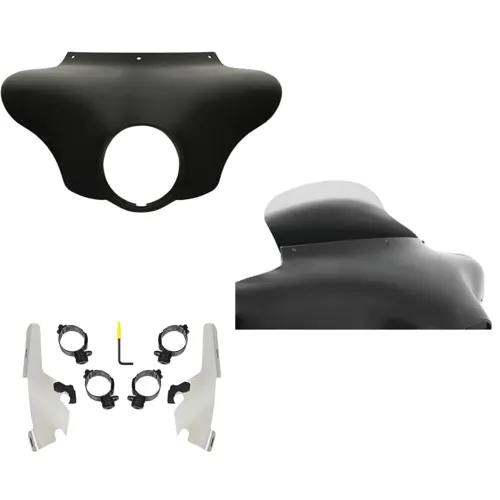 PartzBiz HD: 3470424-Batwing Fairing 9” Ghost Spoiler Windshield Polished Kit Harley 18+ Sport Glide PartzBiz HD: 3470424-Batwing Fairing 9” Ghost Spoiler Windshield Polished Kit Harley 18+ Sport Glide