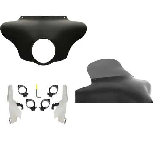 PartzBiz HD: 3470426-Batwing Fairing 9” Smoke Spoiler Windshield Polished Kit Harley 18+ Sport Glide PartzBiz HD: 3470426-Batwing Fairing 9” Smoke Spoiler Windshield Polished Kit Harley 18+ Sport Glide