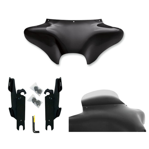 PartzBiz HD: 3470776-Memphis Shade Batwing Fairing 6.5 Ghost Windshield Mount Kit Harley FLSTF No Bar PartzBiz HD: 3470776-Memphis Shade Batwing Fairing 6.5 Ghost Windshield Mount Kit Harley FLSTF No Bar
