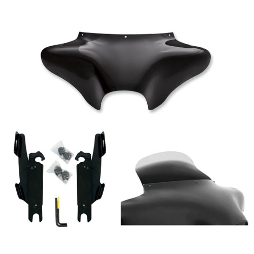 PartzBiz HD: 3470780-Memphis Shade Batwing Fairing 9” Ghost Windshield Mount Kit Harley FLSTF No Bar PartzBiz HD: 3470780-Memphis Shade Batwing Fairing 9” Ghost Windshield Mount Kit Harley FLSTF No Bar