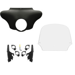 PartzBiz HD MEM7431 + MEB2044 + MEP8530 - Memphis Shades Batwing Fairing 12” Clear Windshield Mount Harley 18+ Sport Glide PartzBiz HD MEM7431 + MEB2044 + MEP8530 - Memphis Shades Batwing Fairing 12” Clear Windshield Mount Harley 18+ Sport Glide