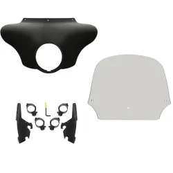 PartzBiz HD MEM7431 + MEB2044 + MEP8539 - Memphis Shades Batwing Fairing 12” Solar Windshield Mount Harley 18+ Sport Glide PartzBiz HD MEM7431 + MEB2044 + MEP8539 - Memphis Shades Batwing Fairing 12” Solar Windshield Mount Harley 18+ Sport Glide