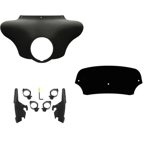 PartzBiz HD: 3470312-Memphis Shades Batwing Fairing 5” Black Windshield Mount Harley 18+ Sport Glide PartzBiz HD: 3470312-Memphis Shades Batwing Fairing 5” Black Windshield Mount Harley 18+ Sport Glide