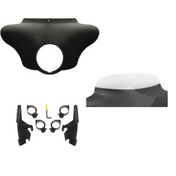 PartzBiz HD MEM7431 + MEB2044 + MEP8500 - Memphis Shades Batwing Fairing 5” Clear Windshield Mount Harley 18+ Sport Glide PartzBiz HD MEM7431 + MEB2044 + MEP8500 - Memphis Shades Batwing Fairing 5” Clear Windshield Mount Harley 18+ Sport Glide