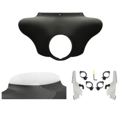 PartzBiz HD MEM7431 + MEK2044 + MEP8500 - Memphis Shades Batwing Fairing 5” Clear Windshield Polished Kit Harley 18+ FLSB PartzBiz HD MEM7431 + MEK2044 + MEP8500 - Memphis Shades Batwing Fairing 5” Clear Windshield Polished Kit Harley 18+ FLSB