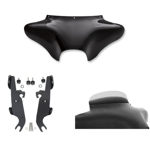 PartzBiz HD: 3470827-Memphis Shades Batwing Fairing 5” Ghost Spoiler Windshield Mount Harley Fat Boy PartzBiz HD: 3470827-Memphis Shades Batwing Fairing 5” Ghost Spoiler Windshield Mount Harley Fat Boy
