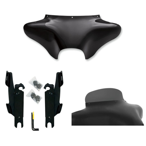 PartzBiz HD: 3470819-Memphis Shades Batwing Fairing 5 ชุดยึดกระจกหน้ารถ Smoke Harley FLSTF No Bar PartzBiz HD: 3470819-Memphis Shades Batwing Fairing 5 ชุดยึดกระจกหน้ารถ Smoke Harley FLSTF No Bar