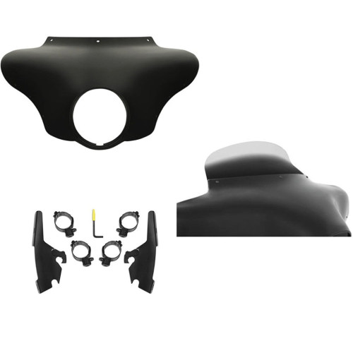 PartzBiz HD: 3470328-Memphis Shades Batwing Fairing 6.5” Ghost Spoiler Windshield Harley 18+ FLSB M8