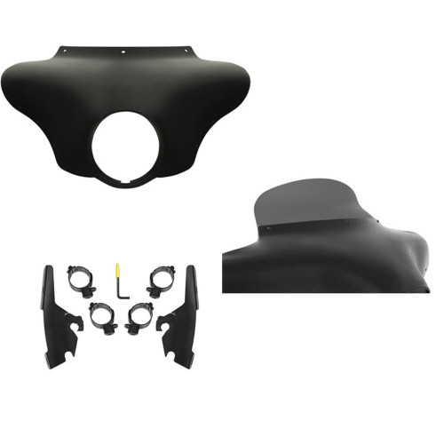 PartzBiz HD: 3470359-Memphis Shades Batwing Fairing 6.5” Smoke Spoiler Windshield Harley 18+ FLSB M8 PartzBiz HD: 3470359-Memphis Shades Batwing Fairing 6.5” Smoke Spoiler Windshield Harley 18+ FLSB M8