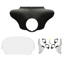 PartzBiz HD MEM7431 + MEK2044 + MEP8510 - Memphis Shades Batwing Fairing 7” Clear Windshield Polished Kit Harley 18+ FLSB PartzBiz HD MEM7431 + MEK2044 + MEP8510 - Memphis Shades Batwing Fairing 7” Clear Windshield Polished Kit Harley 18+ FLSB