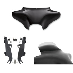 PartzBiz HD MEM7011 + MEM8988 + MEP8568 - Memphis Shades Batwing Fairing 9” Ghost Spoiler Windshield Mount Harley Fat Boy PartzBiz HD MEM7011 + MEM8988 + MEP8568 - Memphis Shades Batwing Fairing 9” Ghost Spoiler Windshield Mount Harley Fat Boy