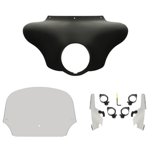 PartzBiz HD: 3470377-Memphis Shades Batwing Fairing 9” Solar Windshield Polished Kit Harley 18+ FLSB PartzBiz HD: 3470377-Memphis Shades Batwing Fairing 9” Solar Windshield Polished Kit Harley 18+ FLSB