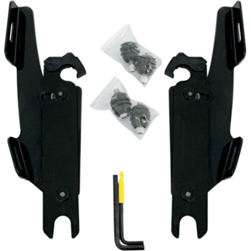 PartzBiz HD: 3470821-Memphis Shades Fairing Black Trigger-Lock Mount Harley Softail No OEM Lightbar PartzBiz HD: 3470821-Memphis Shades Fairing Black Trigger-Lock Mount Harley Softail No OEM Lightbar