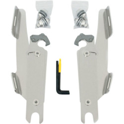 PartzBiz HD MEK1951 - Memphis Shades Fairing Polished Trigger-Lock Mount Harley Softail No OE Lightbar