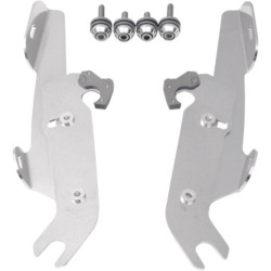 PartzBiz HD MEM8971 - Memphis Shades Fairing Polished Trigger-Lock Mount Harley Softail OEM Lightbar