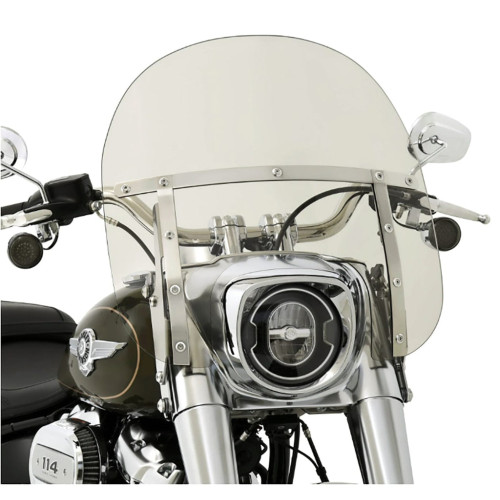 PartzBiz HD: 3466361-Memphis Shades Fats 15” Clear Windshield Polished Mounts Harley Softail 18+ FLFB PartzBiz HD: 3466361-Memphis Shades Fats 15” Clear Windshield Polished Mounts Harley Softail 18+ FLFB