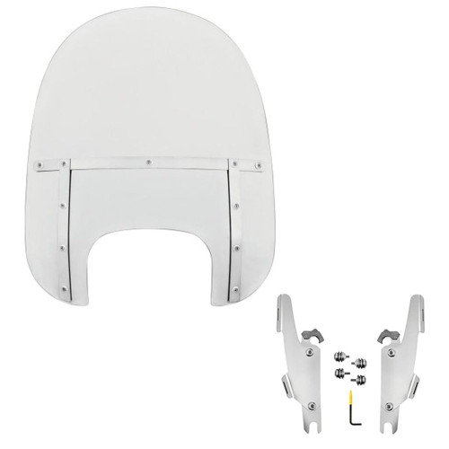 PartzBiz HD: 3466347-Memphis Shades Fats 19” Clear Windshield Polished Mounts Harley Softail 18+ FLFB PartzBiz HD: 3466347-Memphis Shades Fats 19” Clear Windshield Polished Mounts Harley Softail 18+ FLFB