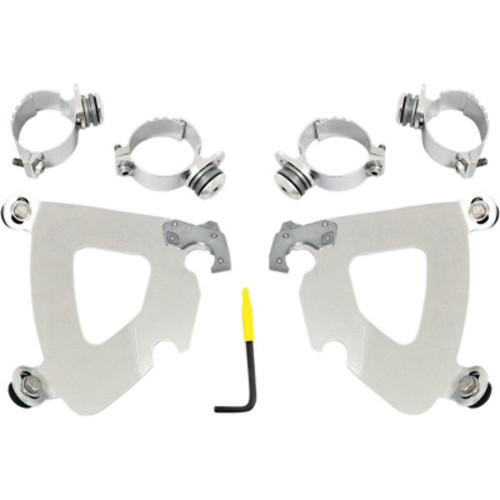 PartzBiz HD: 3466209-Memphis Shades Gauntlet Fairing Trigger-Lock Polished Harley 06+ Dyna Softail