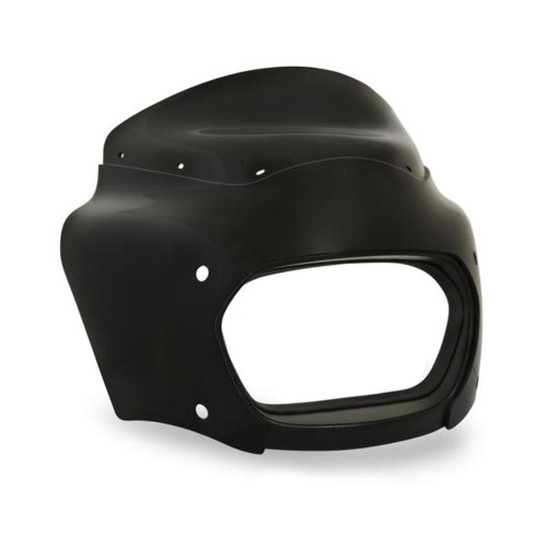PartzBiz HD: 3466248-Memphis Shades Gloss Black Road Warrior Fairing Harley 18+ Softail Fat Bob FXFB