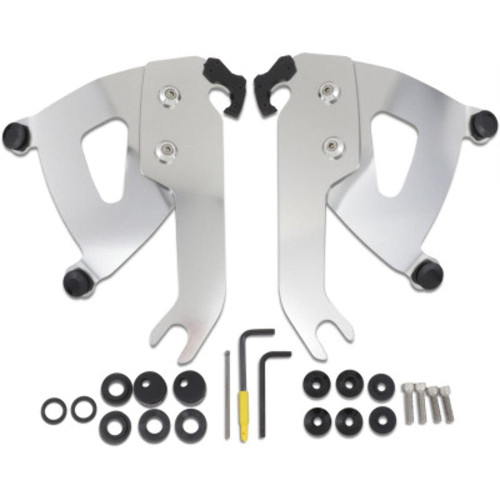 PartzBiz HD: 3466258-Memphis Shades Polished Road Warrior Trigger-Lock Mount Harley 18+ Softail Slim PartzBiz HD: 3466258-Memphis Shades Polished Road Warrior Trigger-Lock Mount Harley 18+ Softail Slim