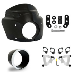 PartzBiz HD MEM7371 + MEK2043 + MEB9882 + ME - Memphis Shades Road Warrior Fairing Polished Mounts Kit Harley Low Rider S 2020 PartzBiz HD MEM7371 + MEK2043 + MEB9882 + ME - Memphis Shades Road Warrior Fairing Polished Mounts Kit Harley Low Rider S 2020