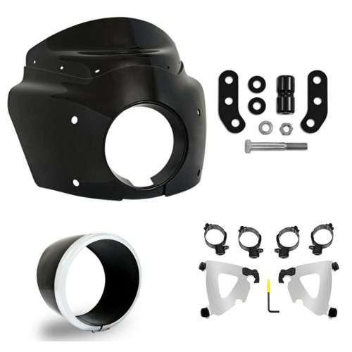 PartzBiz HD: 3470110-Memphis Shades Road Warrior Fairing Polished Mounts Kit Harley Low Rider S 2020