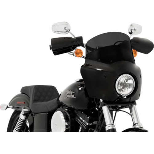 PartzBiz HD: 3468540-Road Warrior Fairing 9‚” ชุดอุปกรณ์ยึดกระจกบังลมสีดำ Harley FXBB 18+ M8