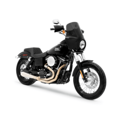 PartzBiz HD MEM7371 + MEB2028 + MEB9883 + ME - Memphis Shades 11” Dark Black Smoke Road Warrior Windshield Fairing Harley Dyna