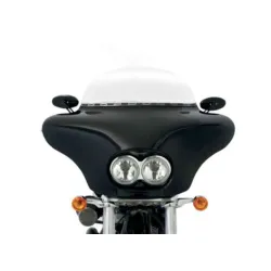 PartzBiz HD MEM7161 + MEM8977 + MEP8500 - Memphis Shades Batwing Fairing Windshield Package Kit Harley Dyna Fat Bob FXDF