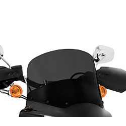 PartzBiz HD MEP86710 - Memphis Shades 11” Dark Black Smoke Road Warrior Windshield Harley Softail Dyna