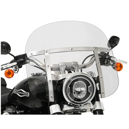 PartzBiz HD: 3466453-Memphis Shades 13” Fats Clear Windshield Screen Harley Softail Sport Glide 18+ PartzBiz HD: 3466453-Memphis Shades 13” Fats Clear Windshield Screen Harley Softail Sport Glide 18+