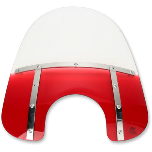 PartzBiz HD: 3466721-Memphis Shades 13” Fats Gradient Ruby Windshield Screen Harley Softail FXLR 18+