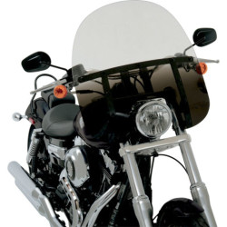 PartzBiz HD MEB3121 - Memphis Shades 15” Fats Night Black Windshield Fairing Harley Softail FXLR 18+