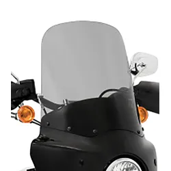 PartzBiz HD MEP87012 - Memphis Shades 17” Black Smoke Tint Road Warrior Windshield Harley Softail Dyna