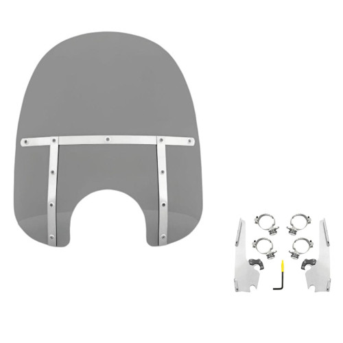PartzBiz HD: 3466866-Memphis Shades 19” Fats Black Smoke Windshield Mount Kit Harley Softail FXLR 18+ PartzBiz HD: 3466866-Memphis Shades 19” Fats Black Smoke Windshield Mount Kit Harley Softail FXLR 18+