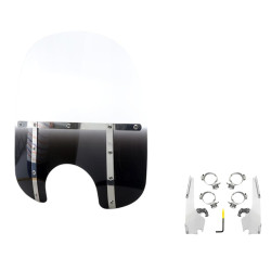 PartzBiz HD MEM3311 + MEK2013 - Memphis Shades 19” Fats Gradient Black Windshield Mount Kit Harley Low Rider 18+ PartzBiz HD MEM3311 + MEK2013 - Memphis Shades 19” Fats Gradient Black Windshield Mount Kit Harley Low Rider 18+