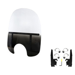 PartzBiz HD MEB3311 + MEB2013 - Memphis Shades 19” Fats Night Shade Black Windshield Mount Kit Harley FXLR 18+ PartzBiz HD MEB3311 + MEB2013 - Memphis Shades 19” Fats Night Shade Black Windshield Mount Kit Harley FXLR 18+