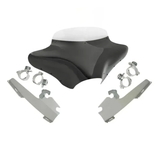 PartzBiz HD: 3457964-Memphis Shades Batwing Fairing Windshield Package Kit Harley Street 500 / 750