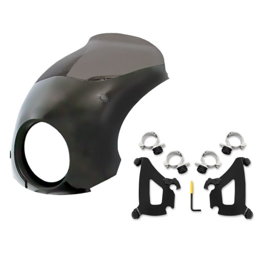PartzBiz HD: 3455377-Memphis Shades Black Bullet Fairing Windscreen Kit Package Indian Scout-Sixty PartzBiz HD: 3455377-Memphis Shades Black Bullet Fairing Windscreen Kit Package Indian Scout-Sixty