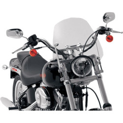PartzBiz HD MEP5019 + MEM8928 - Memphis Shades Del Rey Sportshield Solar Polished Mount Kit Harley Dyna Softail
