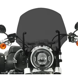 PartzBiz HD MEP5265 - Memphis Shades El Paso 15” Dark Black Smoke Sportshield Harley Softail M8 18+